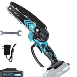 New 6-Inch Cordless Mini Chainsaw with battery