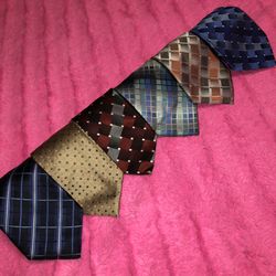 Bundle of 6 Van Heusen stain resistant ties