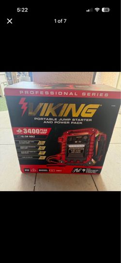 Viking Professional Series Portable Jump Starter 3400A