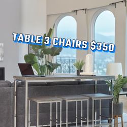 Table 3 Chairs $350 NEW