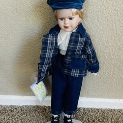 Peter Vintage Porcelain Boy Doll Collectible CATHAY COLLECTION