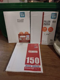 Wide Ruled Filler Paper