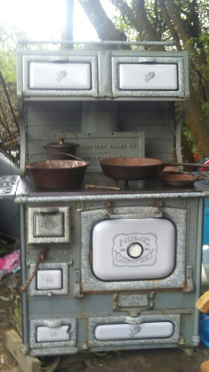 Antique Home Comfort wood cook stove