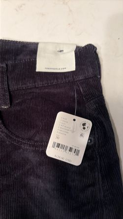 Free People Corduroy Pants Jet Black Size 30