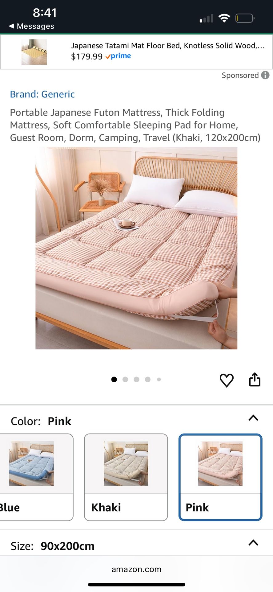 Portable Japanese Futon Mattress,soft Comfortable Sleeping Pad Home 