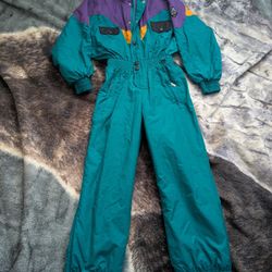 Vintage Grand Targhee Ski Suit, Snowboard & Snowmobile Overalls, Kids