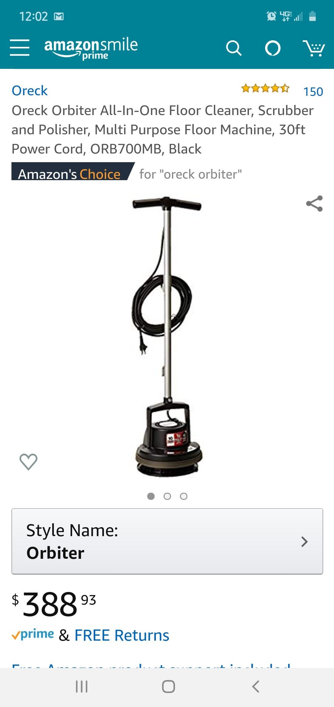 Brand new! Oreck Orbiter All-In-One Floor Cleaner, Scrubber and ...