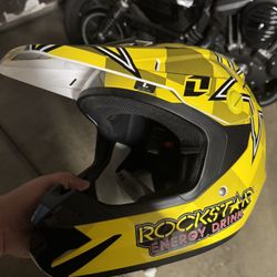 One Atom Rockstar Energy Dirtbike Helmet