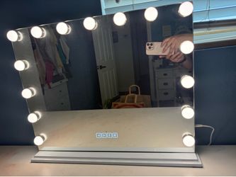 Vanity Mirror with Lights and Bluetooth