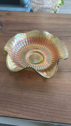 Fenton Carnival Glass Candy Dish