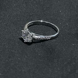 Sterling Silver Ring - White CZ