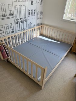 Free bed and full mattress (hardly used)