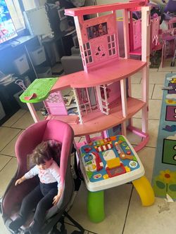 Free Barbie house car seat has stains not expired  toddler toy works