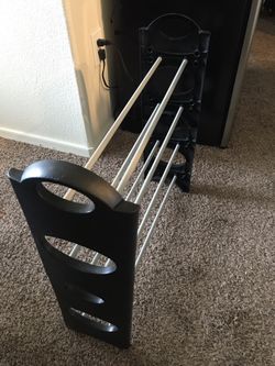 4 Tier 12 Pair Shoe Rack Adjustable Expandable 