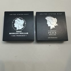 Morgan And  Peace Dollar Proof Set 