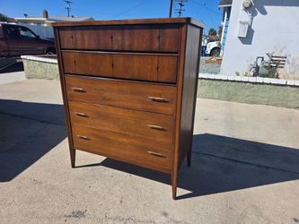 Mid Century Tall Boy Chest