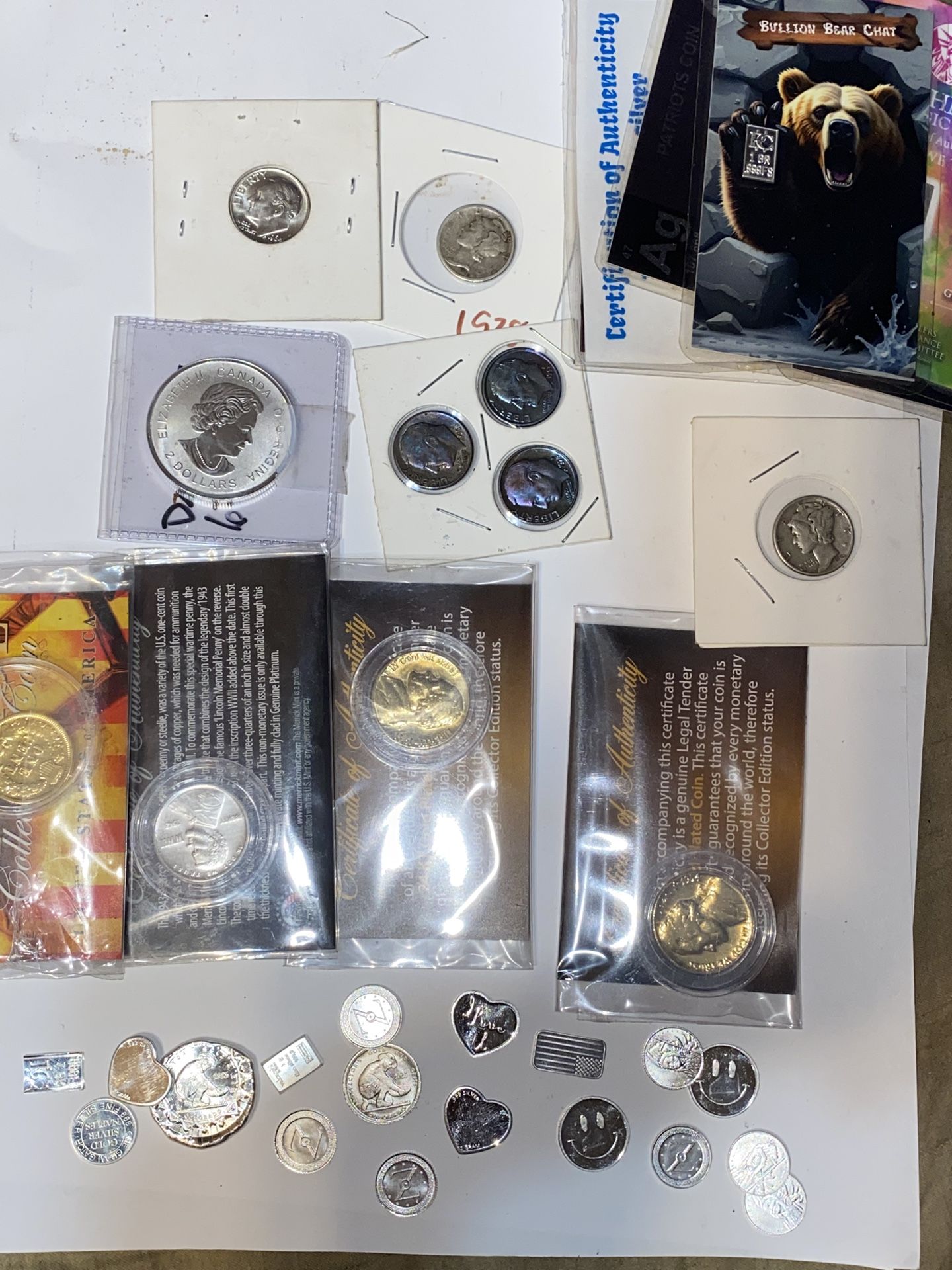 Lot of premium, silver