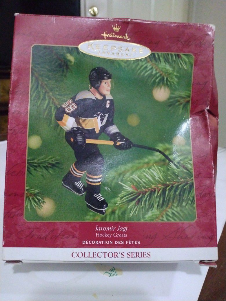 Hallmark Keepsake Ornament, 'Jaromir Jagr', Hockey Greats, Collectors Series' 01'