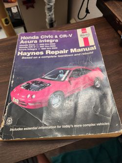 Classic Haynes Honda civic integra 1(contact info removed)