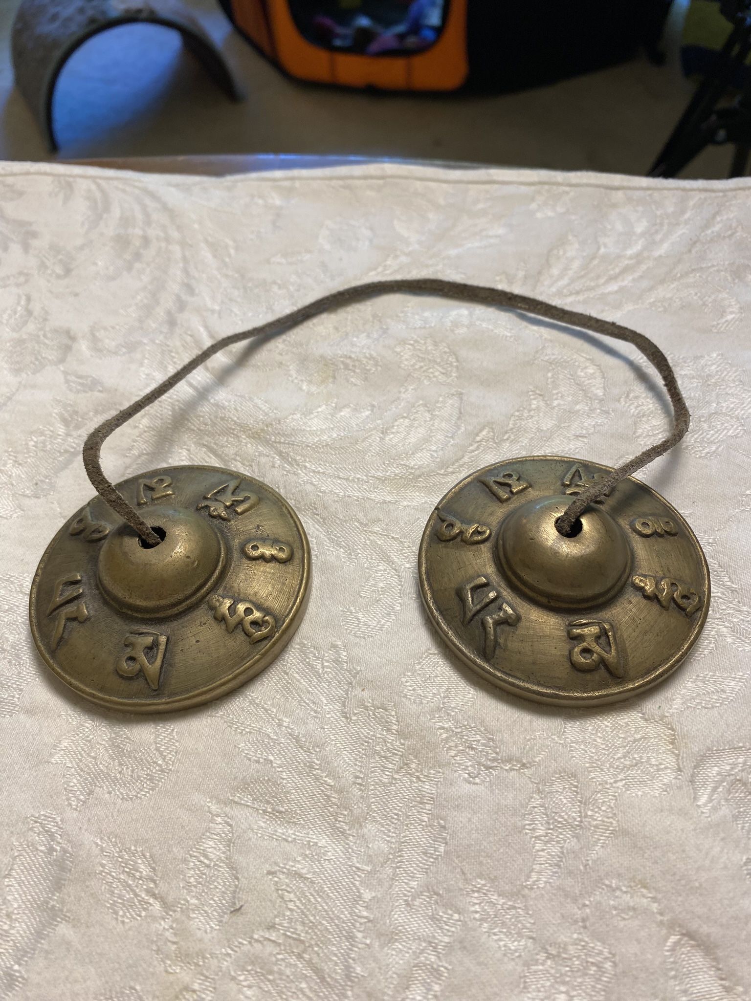 Tibetan Tingsha bells for meditation.