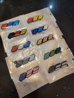 Tri-Color Grille Badge Emblem Toyota Tacoma 4Runner Tundra Rav4 Highlander TRD Retro All Colors