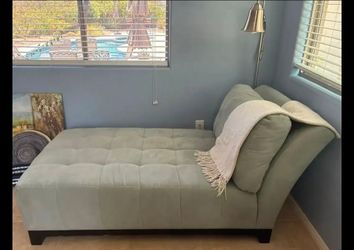 Light Blue Chaise Lounge Chair