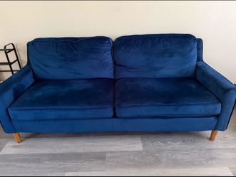 Prescott Slope Arm Sofa - Threshold™ Blue Velvet