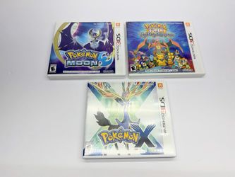 Nintendo 3DS Pokémon Game Cases Only (NO GAMES) **Authentic