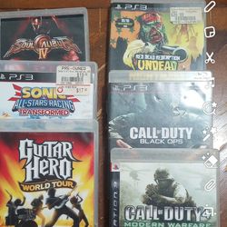 6 PS3 Games Like New 