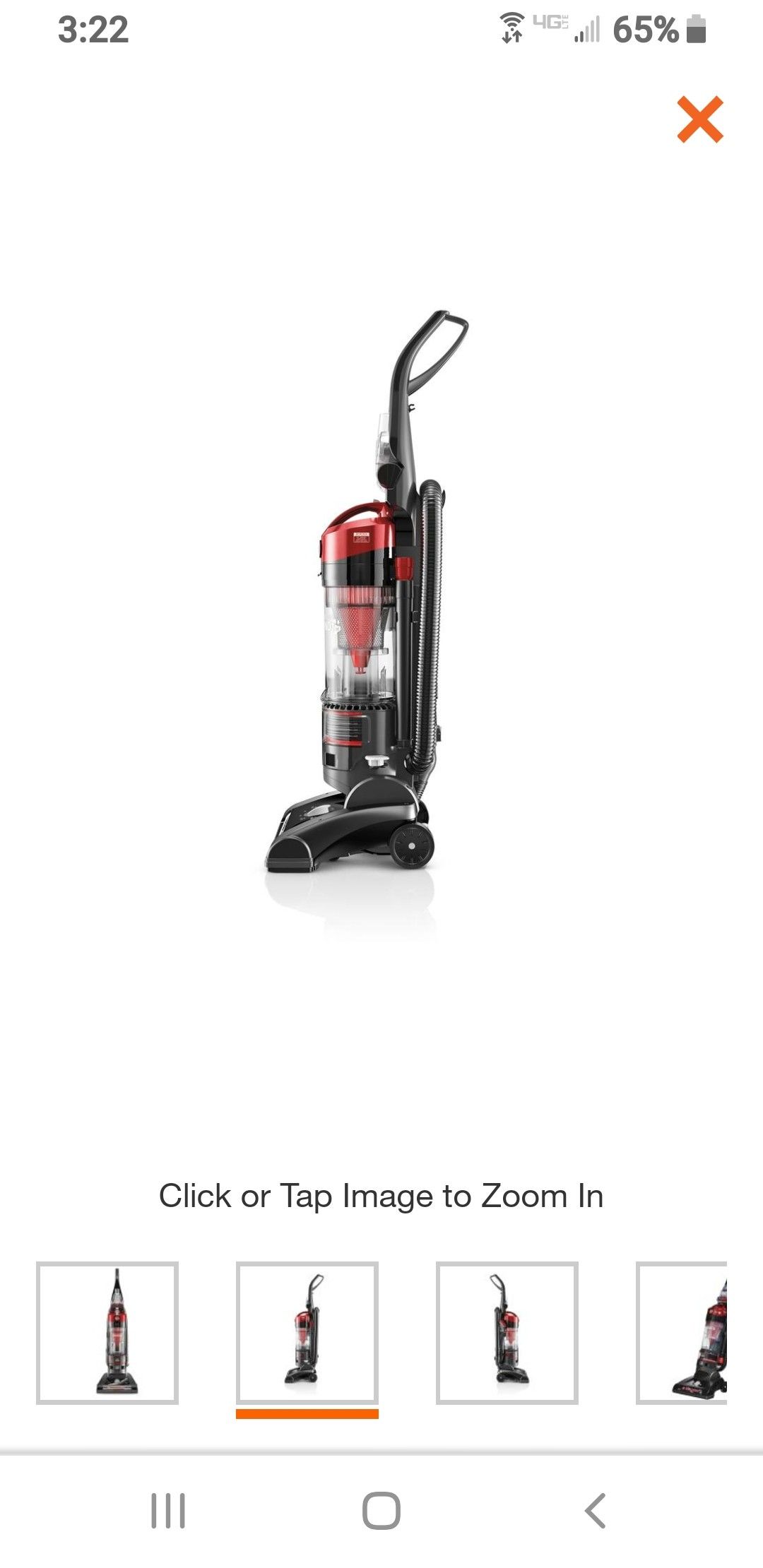 Hoover wind tunnel vacuum bagless brand new