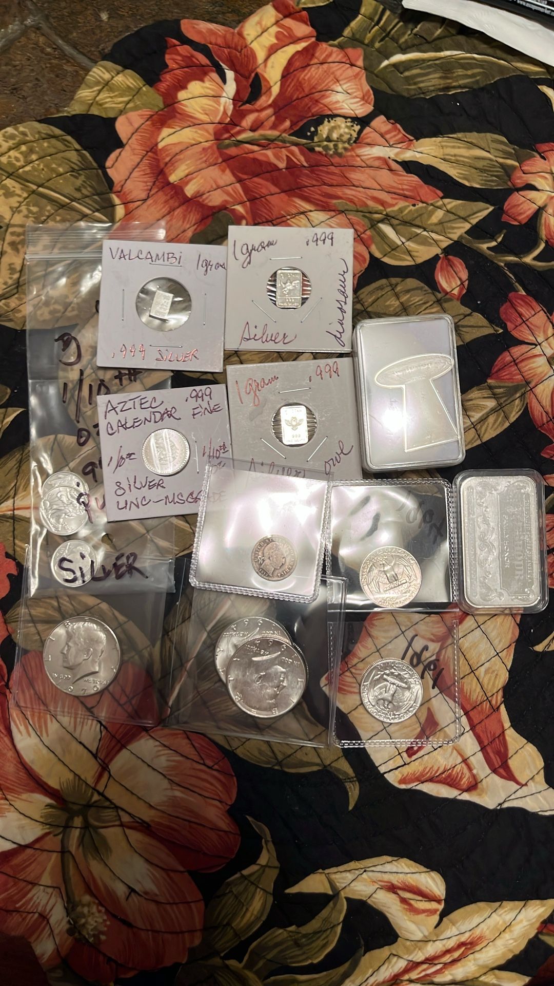 CHEAP SILVER MIX - UNC MELT GRAB N GO! See Pictures And List All At SCRAP MELT PRICE! Best Offer Today!