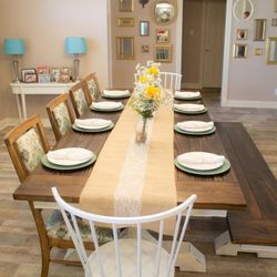 Custom Made Farmhouse Style Dining Tables. 