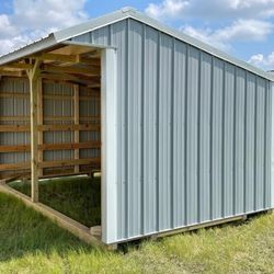 10x16 Run-in Shed | Horse Barn | RTO Available