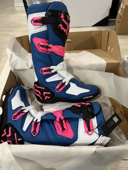 Fox Comp Motocross Dirtbike Racing Boots Gearne Side Alpinestars 