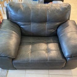 Black Leather Loveseat