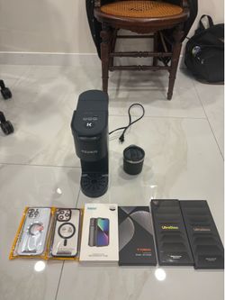Keurig K-Mini Coffee Maker + Hydro Flask + iPhone 14 Pro Max Accessories