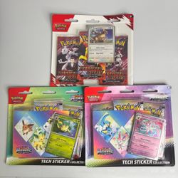Pokémon Card Sealed Blisters Lot of 3