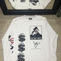 Y2K Ice Cream Origami Art Brain Dead Style Long Sleeve