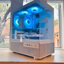 GAMING PC UNUSED WHITE || RX 6600 XT GPU || RYZEN 5 4500 || 500 GB SSD || 16 GB || RGB