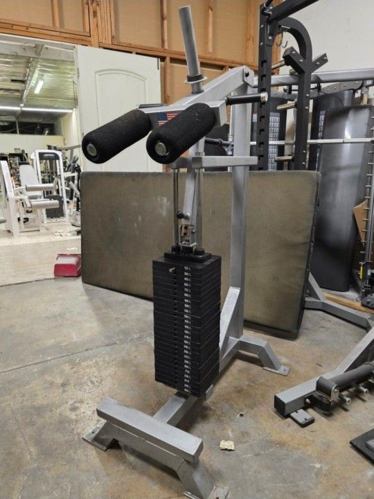 Commercial grade standing calf gym equipment exercise fitness weight machine