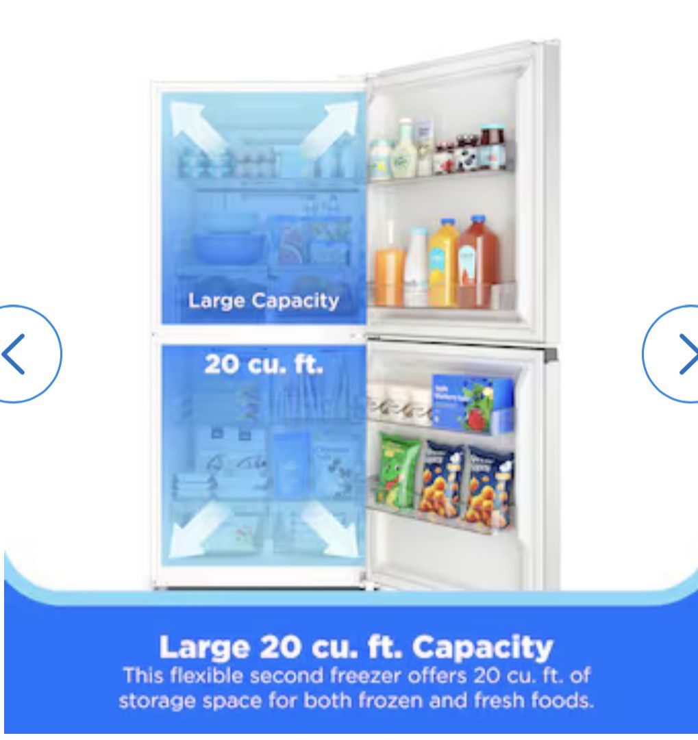 50/50 Flex 3 Way Convertible Upright Freezer/Refrigerator 20-cu ft Garage Ready Frost-free Upright Freezer ( Stainless Steel ) ENERGY STAR Certified