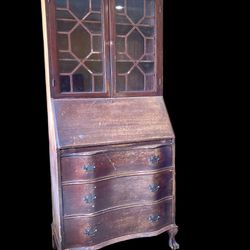 Antique Wood Hutch/Secretary Desk