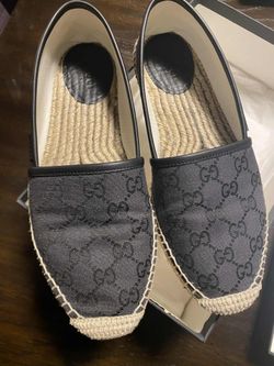 Gucci GG Canvas Espadrille Flats
