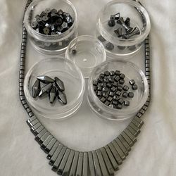 Hematite Jewelry Making Beads Asst Sizes and Shapes