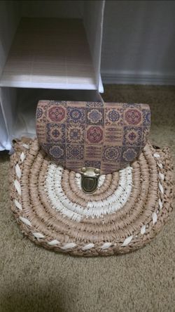 Cute jute/wicker purse