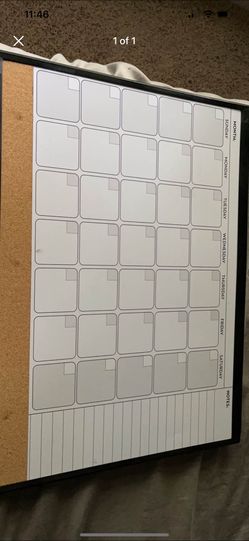 Dry Erase Calendar