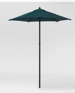 6' Round Outdoor Patio GREEN Umbrella w/Black Pole/Carrying Case