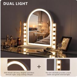 New Makeup Mirror With Dual Lights
