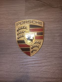 2004 porsche cayenne hood emblem