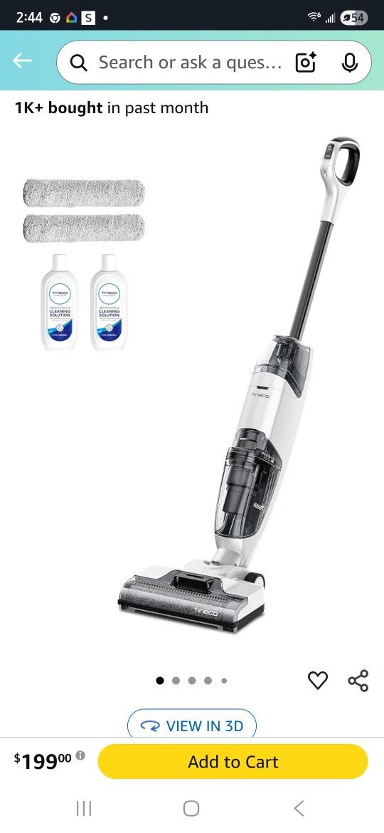 Tineco Mop And Vacuum In One